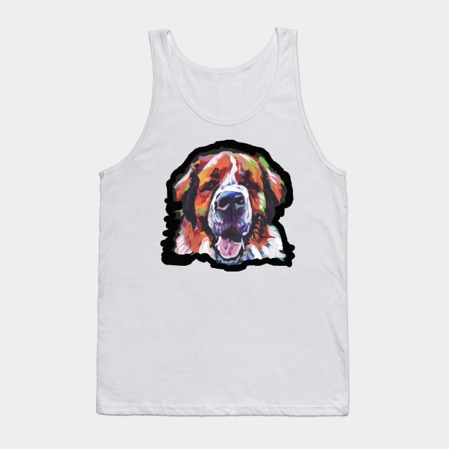 Saint St. Bernard Bright colorful pop dog art Tank Top by bentnotbroken11